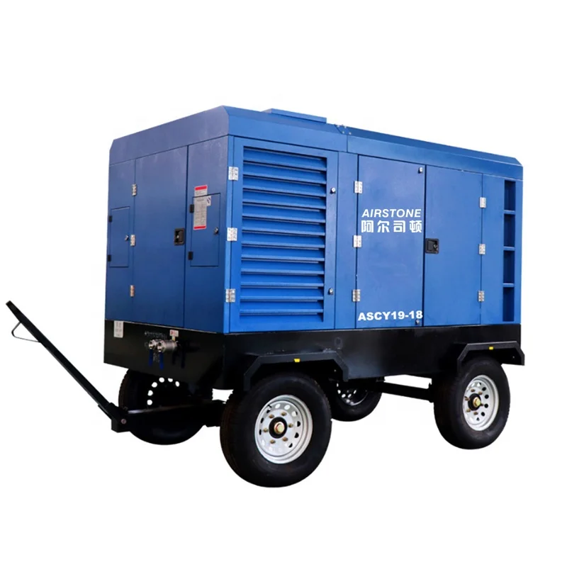 Airstone высокое качество 350cfm 10m 3/мин портативный компрессор дизельный генератор для