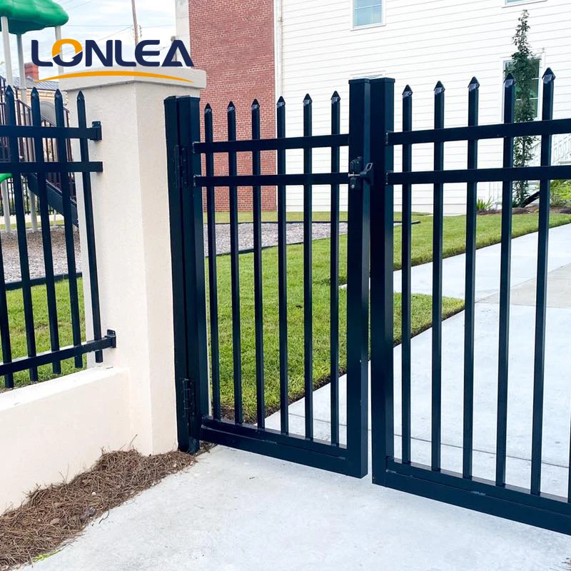 Hot Sale Aluminum Gate decorative black powder coated Used home garden