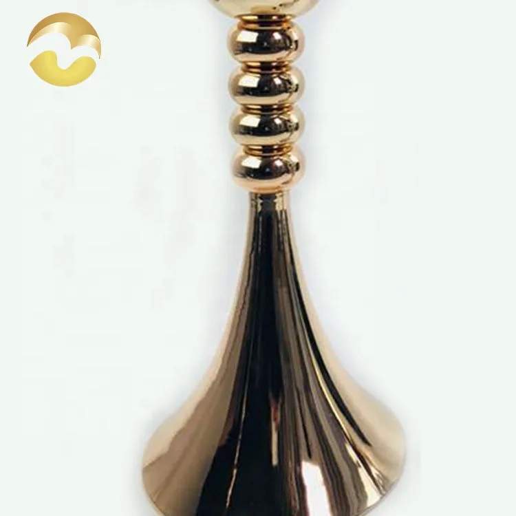 
Luxurious Modern Hotel Gold Metal Cylinder Flower Vases For Home Decor 