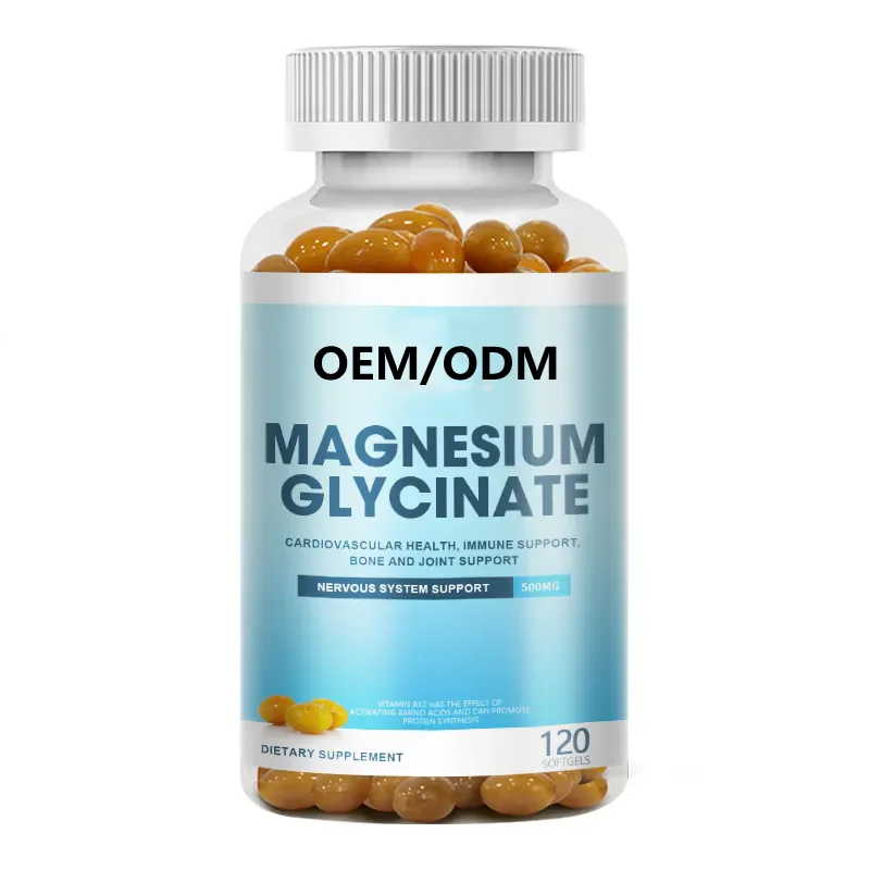 Vegan-Friendly Magnesium Glycinate Capsules Vtiamin D3 Zinc Fish Oil Softgels Dietary Supplement For Women&Men