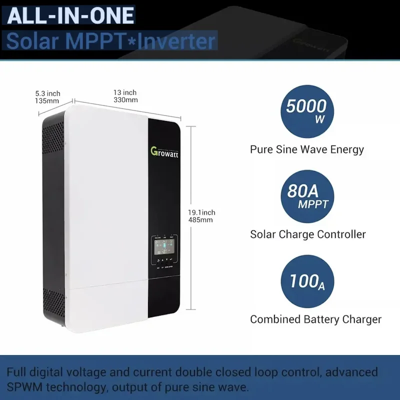 hybrid off grid inverter 20kw ibrido 48v
