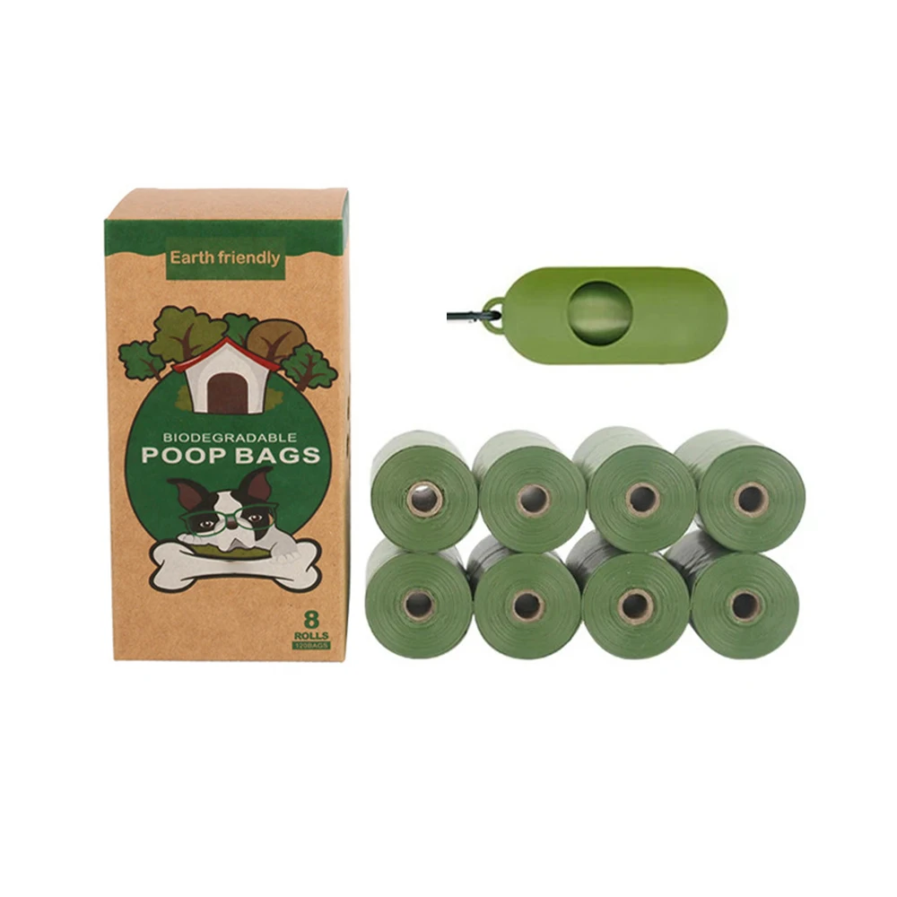 Easy Handle Dog Waste Bag with Dispenser Bio Degradable Doggy Poop Bags