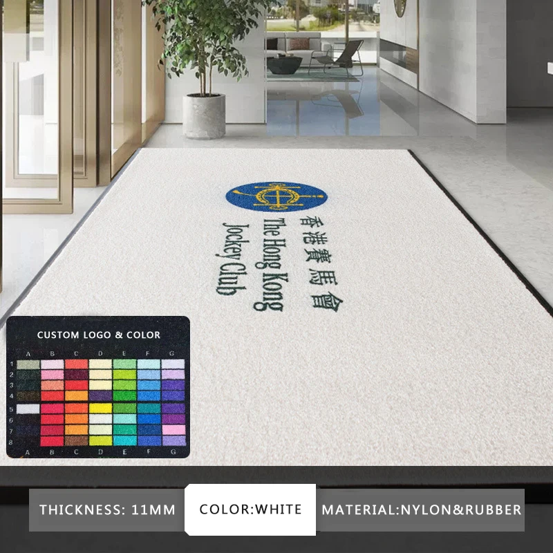 High quality anti slip outdoor floor mat custom logo printed personalized nylon door mat carpet welcome entrance mat