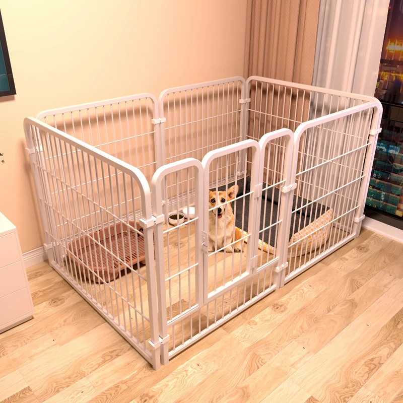 Pet dog fence Free splice fence gate indoor kennel for small to medium sized dogs pet cages houses