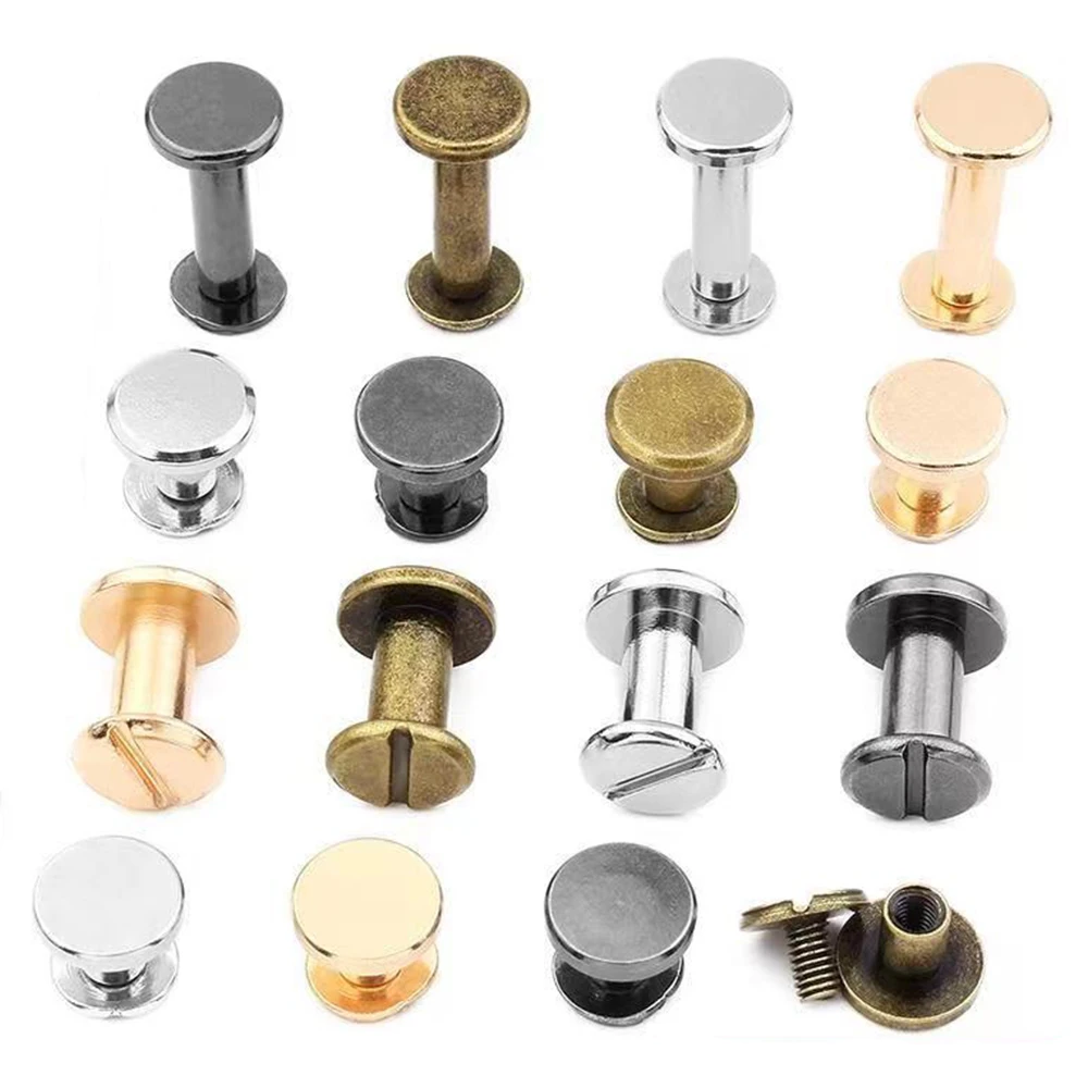 Plastic Male Female Screw Chicago Vintage Screw Book Knurled Serated Chicago Post Screws