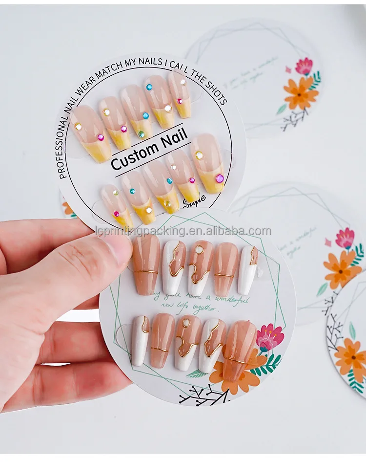 Индивидуальный Пользовательский логотип нажимайте на карты для маникюрного