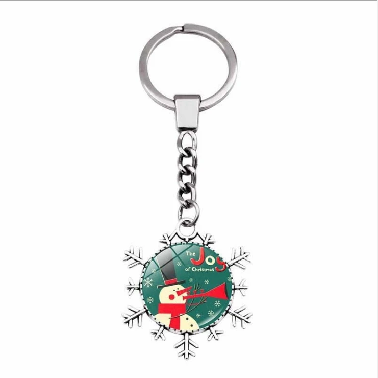 Индивидуальные праздничные подарки, Забавный брелок с изображением снега, цветные брелки с изображением воды и фруктов, акриловые рождественские брелки