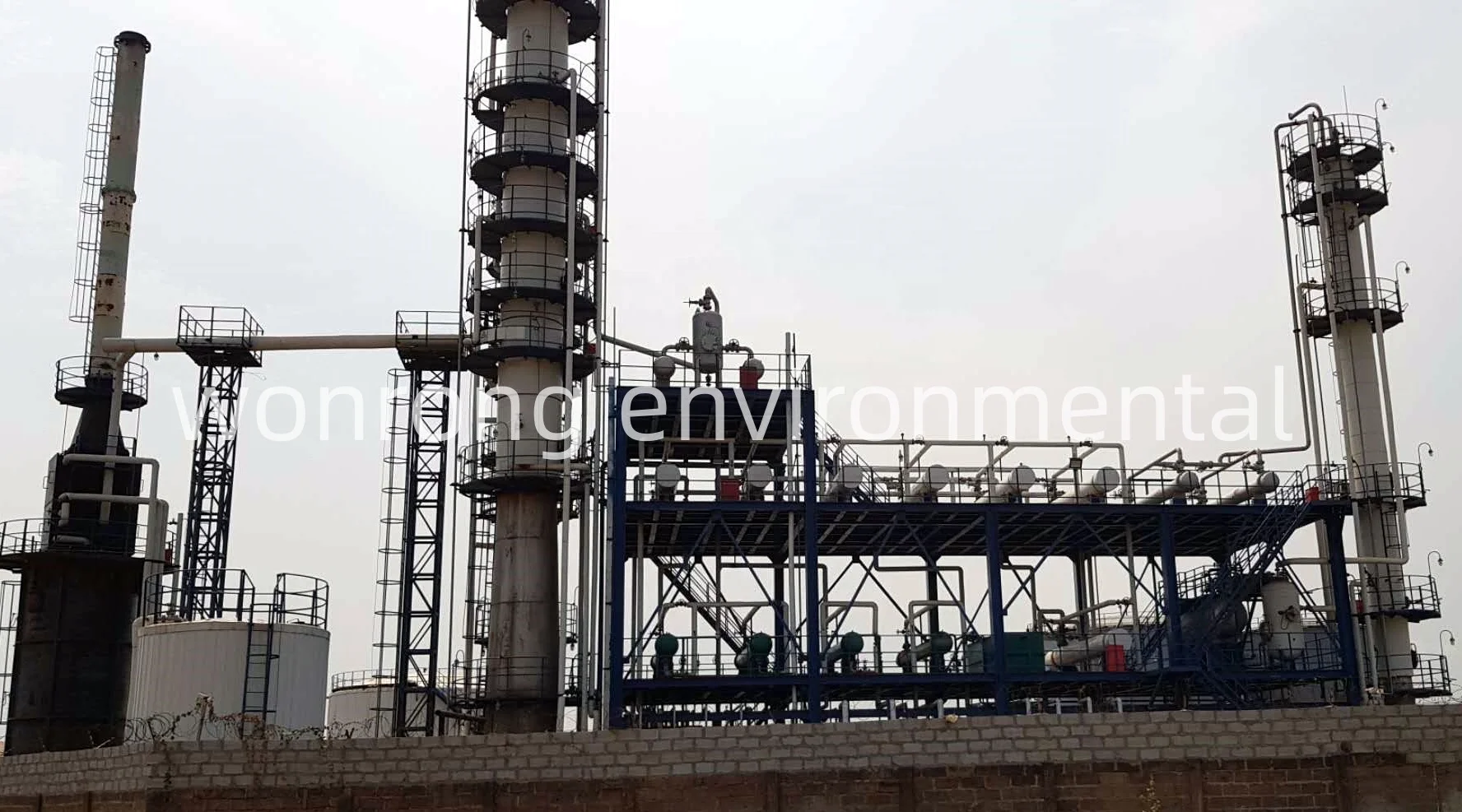 Highly oil yield 85% DCS Auto control system waste engine oil to diesel refinery plant. Highly productive pyrolysis oil machine