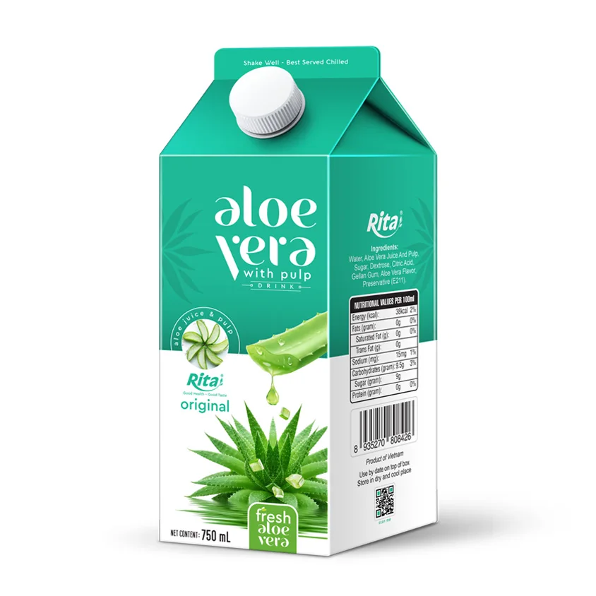 Вьетнамские производственные компании, Лидер продаж, полезный напиток, гель алоэ вера для питья, 350 мл, асептический пакетик, натуральный сок алоэ вера