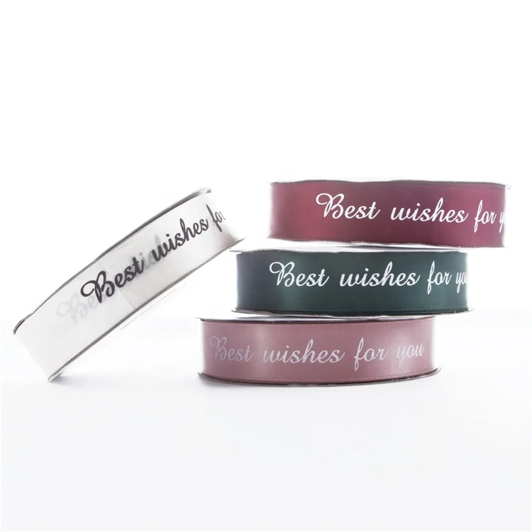 Large Stock Factory Price Packing Gift Solid Color Single Face Satin Ribbon Wholesale 2.5cm For