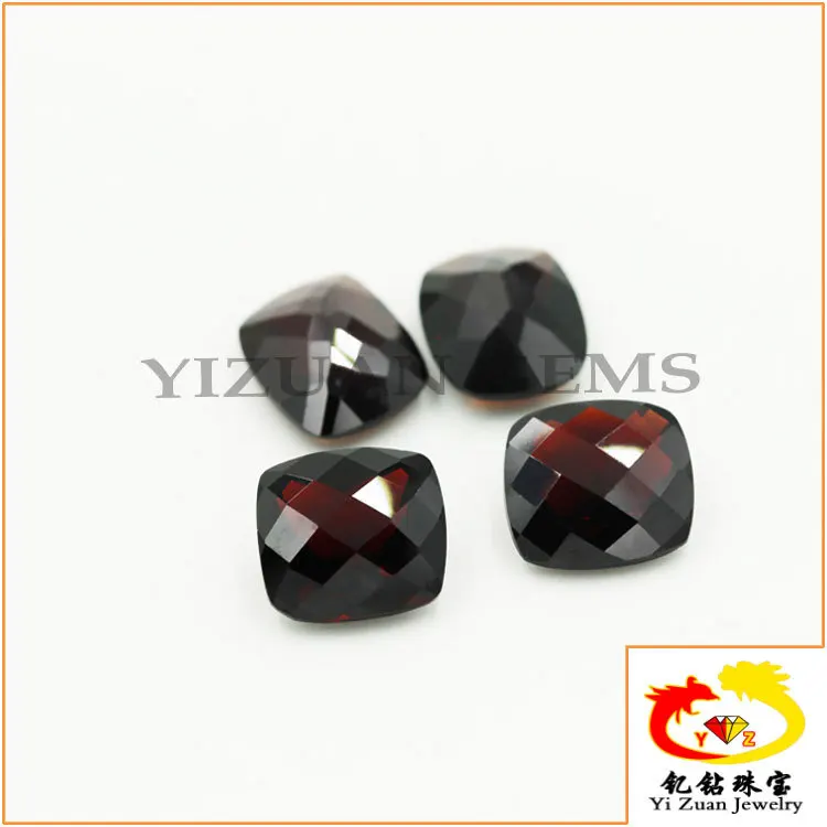 YZ Wholesale Garnet all shape customize and  direct cut  natural gemstone rough oval facet cut garnet stone for jewelry