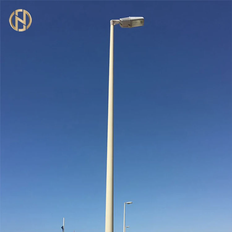High Quality Solar Galvanized Street Lighting Pole Price 12m