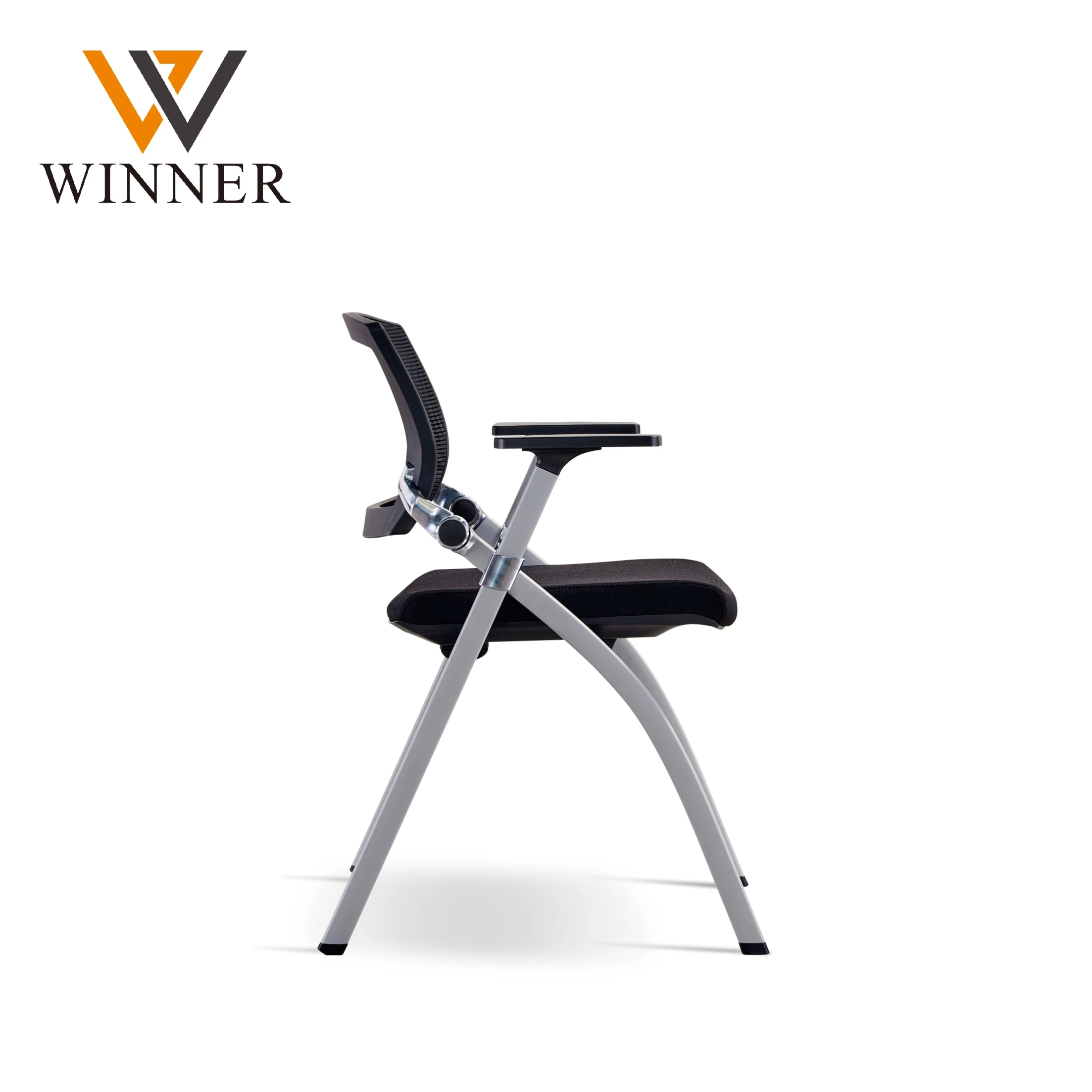 Conference meeting room classroom chairs with wheels plastic folding chairs for events training room mesh office chair
