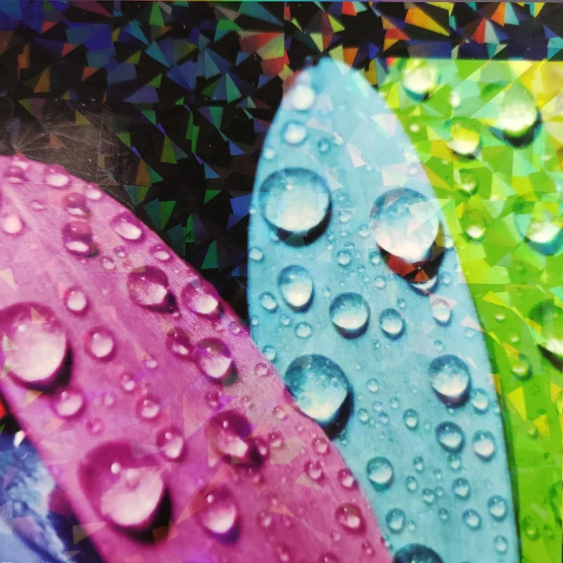 Different Pattern Transparent  BOPP Holographic Metalized  Lamination Film for Paper Board