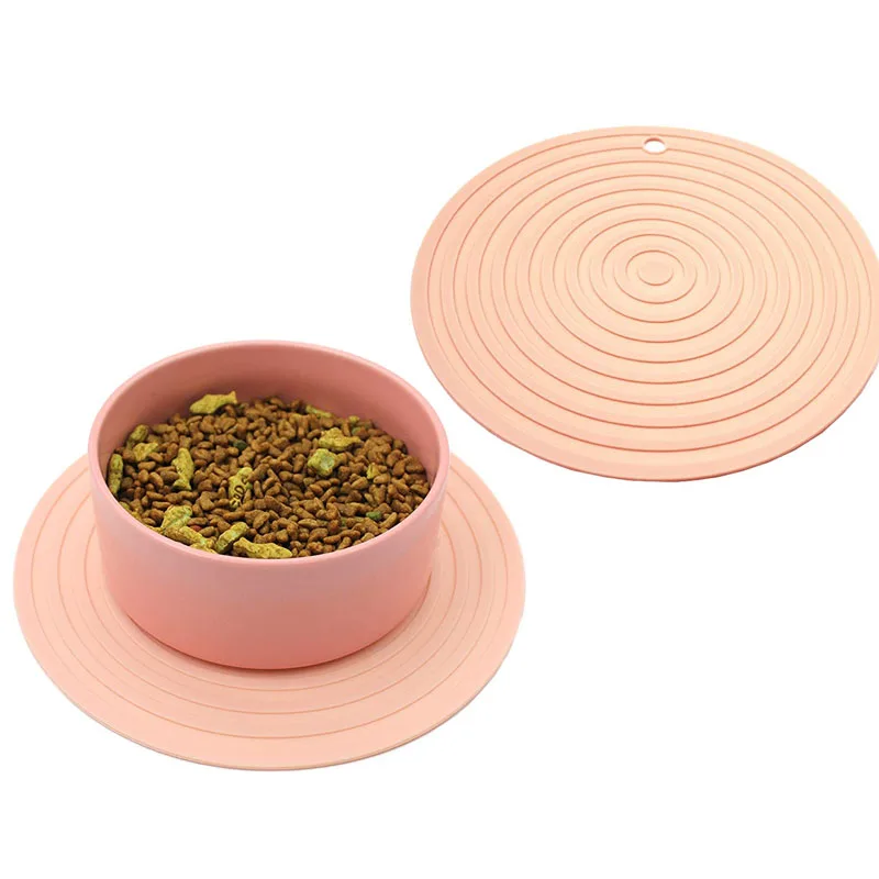 Manufacturer wholesale washable silicone feeding washable mat placemat for cats and dogs