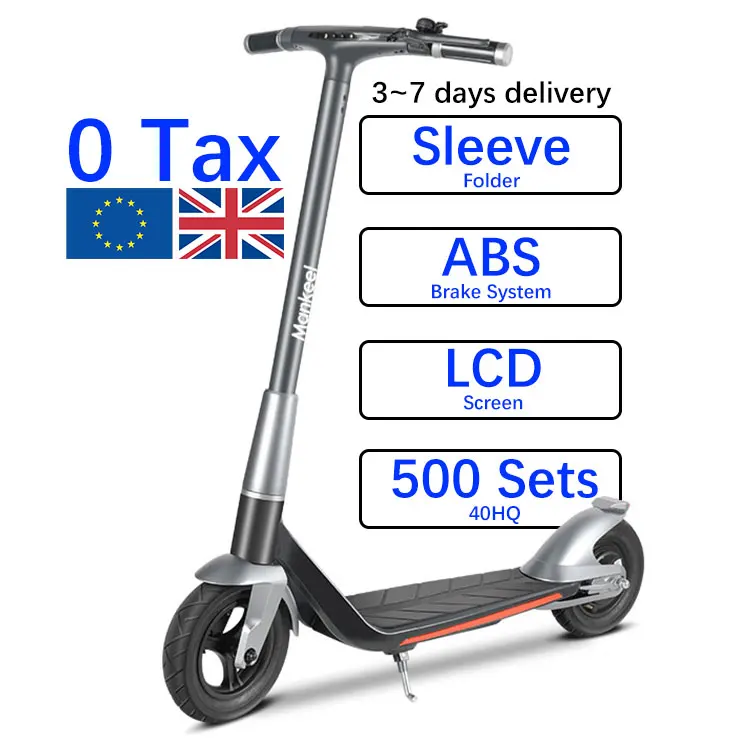 Mankeel Silver Wings Uk Eu Warehouse 0 Tax 350W 500W 36V 48V 10 Inch Two Wheel Fast Electric Foldable Scooter For Adults