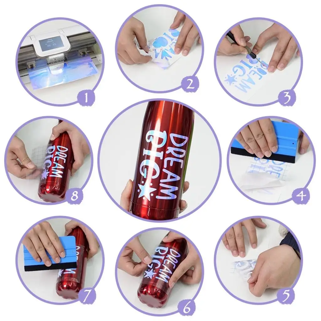 Wholesale Price Colored Die Cut Logo Sticker Cutting Vinyl Glossy Colorful Sticker Rolls Self Adhesive Color Cutting Stickers