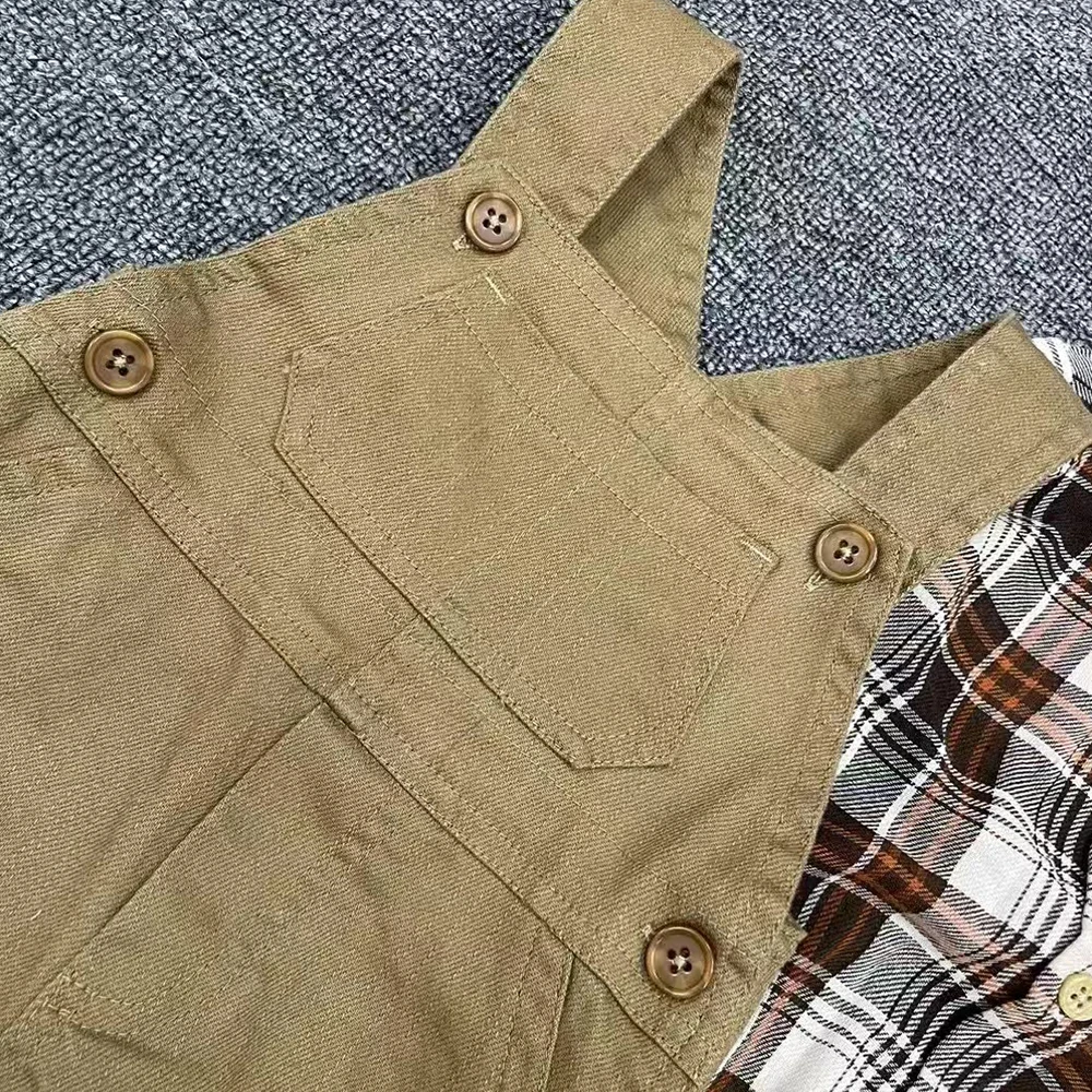 Hot Sales New Born Clothes Sets For Baby Boy 0-3 Months Babies Long Sleeves Polo Boys Shirt Rompers +Overall 2pcs Sets