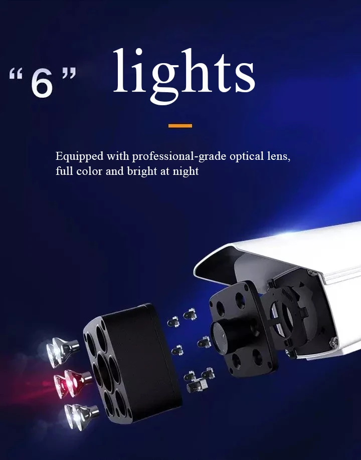 Wifi New Waterproof IP66 Night Vision Full Color Mobile Phones Remote Home Surveillance Security Wireless Bullet Wifi Camera