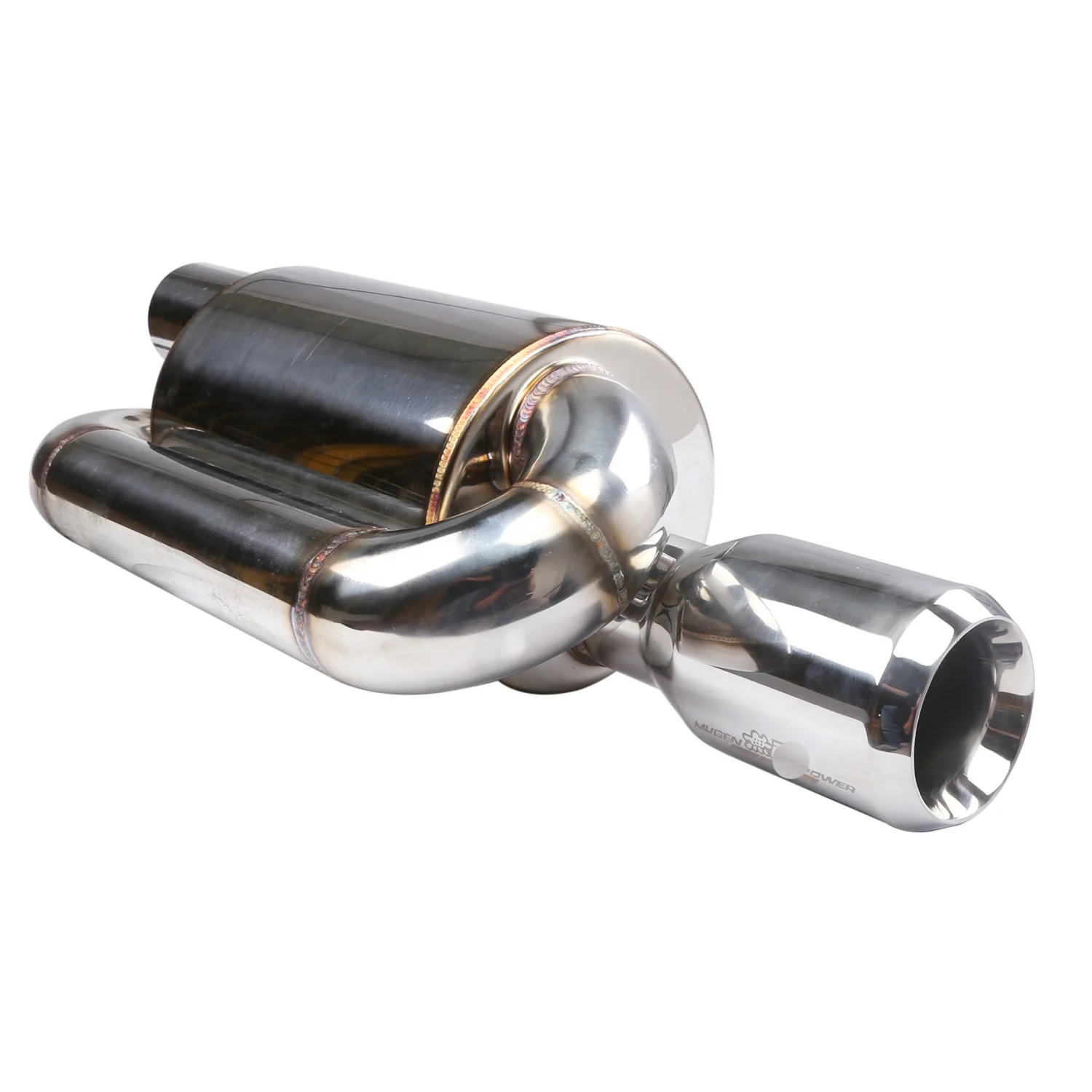 Car exhaust pipe factory 2 inch Car retrofit stainless steel exhaust pipe 51mm inlet S drum exhaust pipe M drum muffler