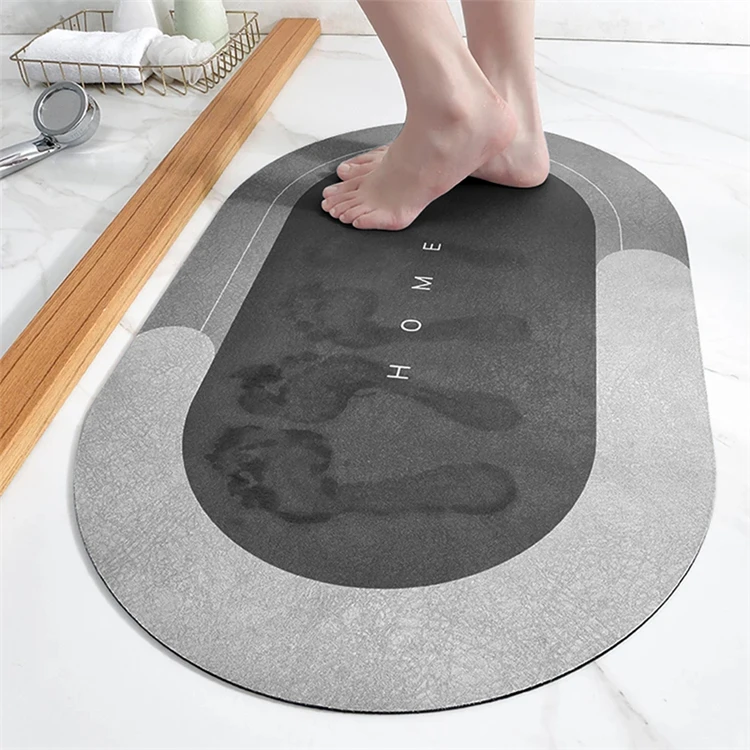 60*40cm 80*50cm 90*60cm water absorption quick dry bath mat non-slip diatom bathroom floor mat