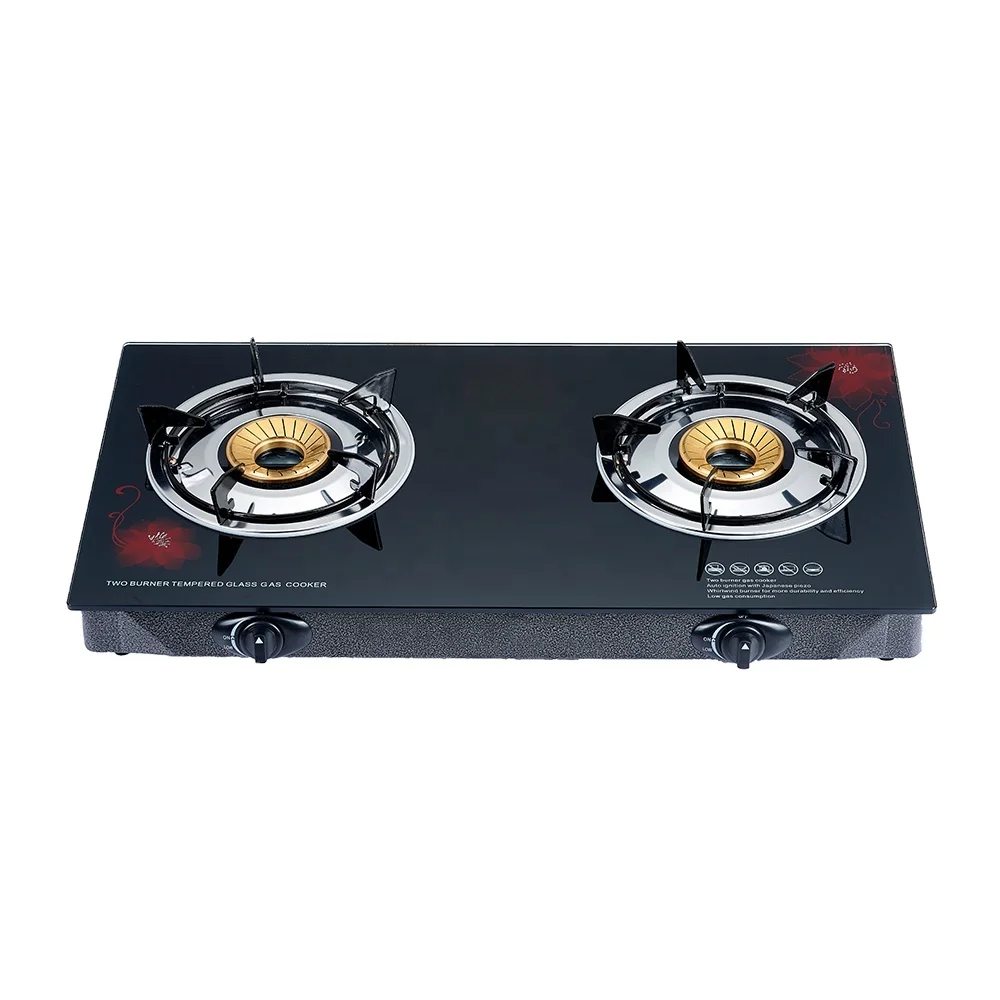 
Cooking appliances 2 burner trending products tempered glass low price european vietnam golden supplier gas stove 