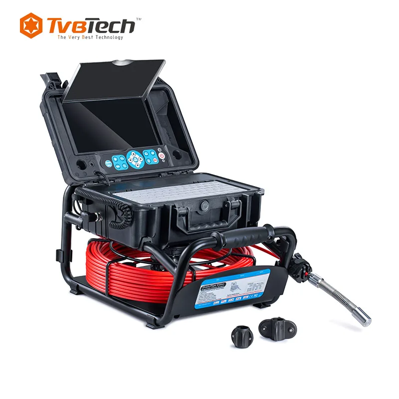 2023 Professional Video CCTV Plumbing Pipe line Drain Sewer Water Pipe Inspection Camera System With 6.8mm Push Rod Cable