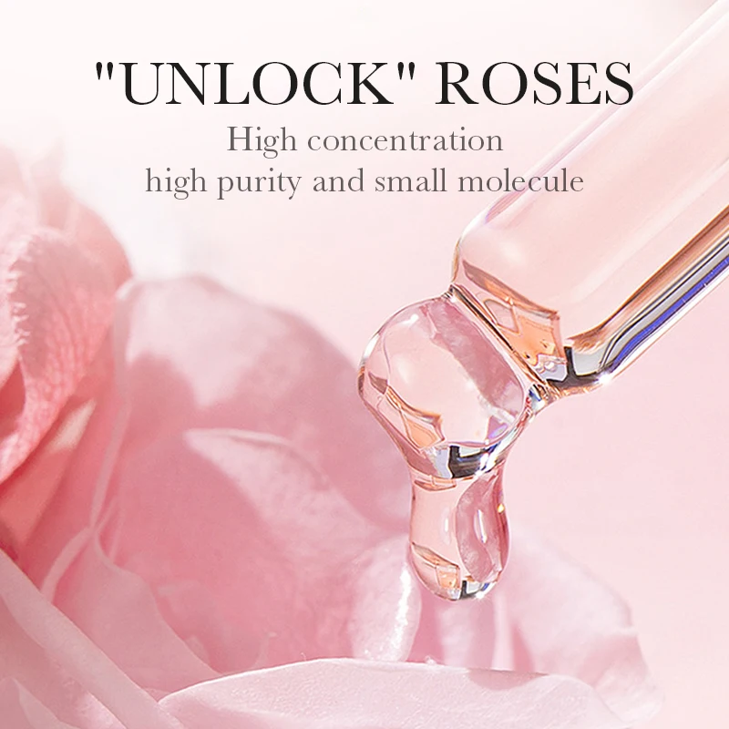 OEM BIOAQUA Hyaluronic Acid Rose Serum Skin Care Products Beauty Cosmetics Facial Anti-aging Moisturizing Whitening Repair Serum