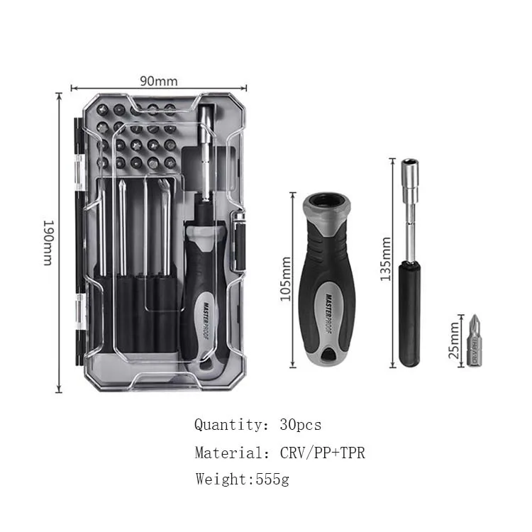 Новинка 2019 ручной Мультитул коробка 30 шт. отвертки высокого качества