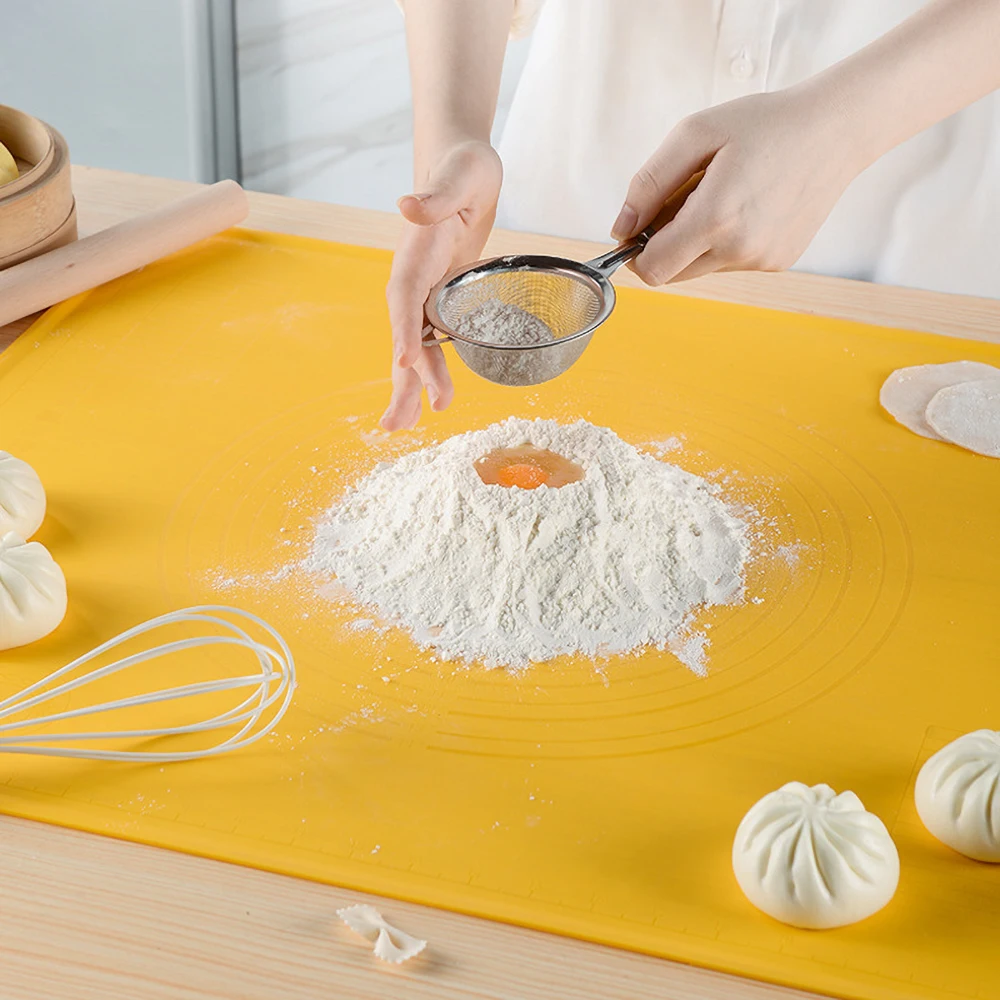 Silicone Non-Stick Silicone Thickening Mat Rolling Dough Liner Pad Pastry Cake Bakeware Paste Flour Table Sheet Kitchen tools