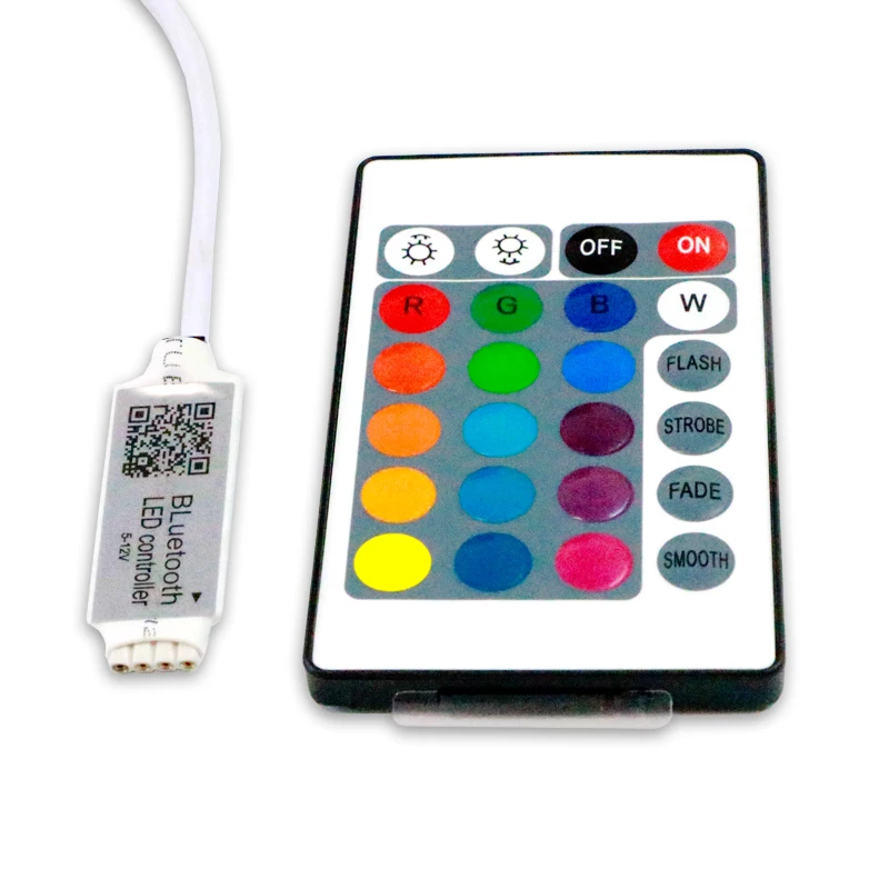 Контроллер BT RGB Mini 5-12 В 6A 24 ключа ИК пульт дистанционного управления приложение 12
