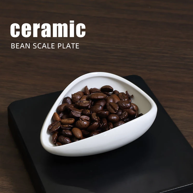 Barista Tools Accessories Coffee Bean Scoop Shovel Ceramic Measuring Cup Coffee Bean Dosing Trays With Green Blue