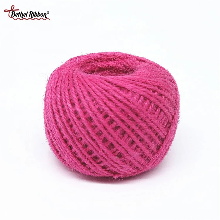 High quality  2mm hemp cord colored jute rope for diy craft