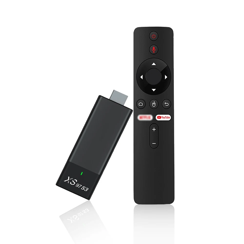 XS97 S3 2GB RAM 8GB ROM Stick TV 4k Best Android Voice Remote Tv Stick Octa Core Smart TV