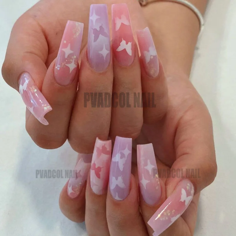 2021 Newest Nail Art Airbrush Stencils for Fun Prints Sticker Decals Airbrush Nails Trendy Salon Manicure Supply