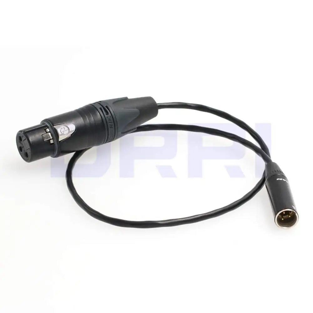 Mini XLR 3 Pin To XLR Audio Cable For Blackmagic BMPCC 4K Camera Video Assist 4K Sharp 8K XLR 3 Pin Pro Lapel Audio Cable