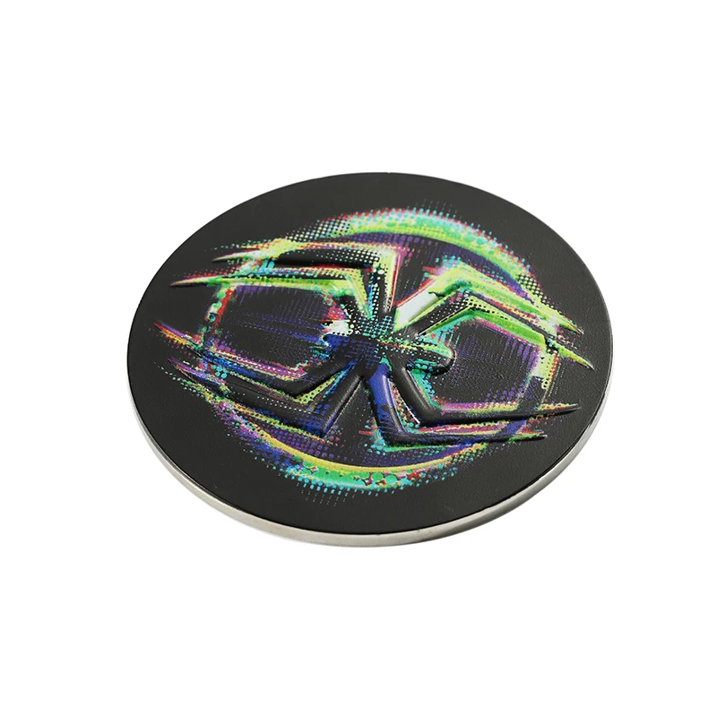 Customized zinc alloy metal commemorative coin with 3D spider pattern for cool youth collection