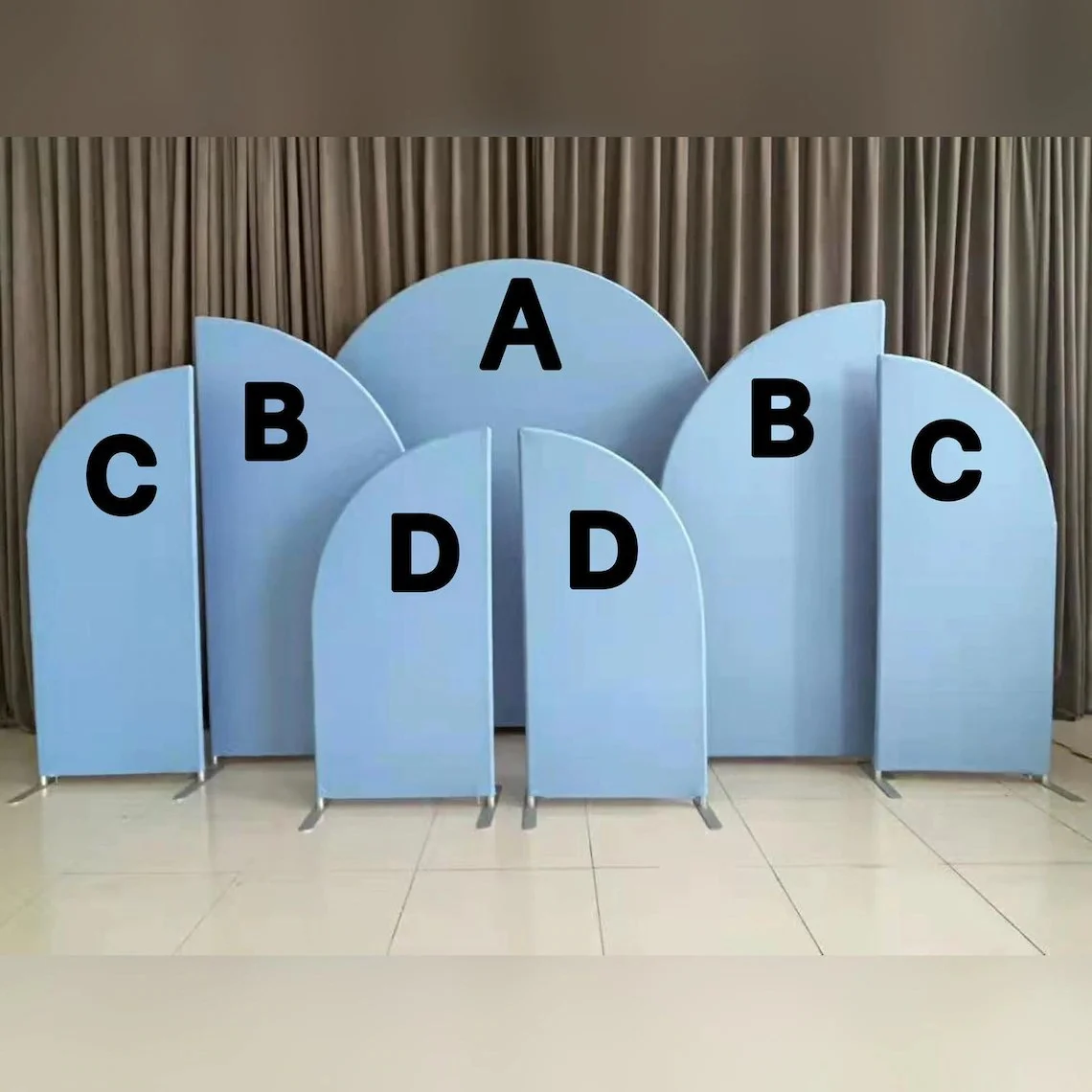 Chiara Arch Collapsible Metal Frame Stand Tension Fabric Backdrop