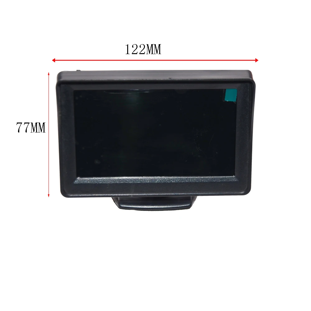 4.3 Inch Car Mirror Monitor Vehicle Rear View Reverse Backup Car Led Camera Video Parking System Easy Installation