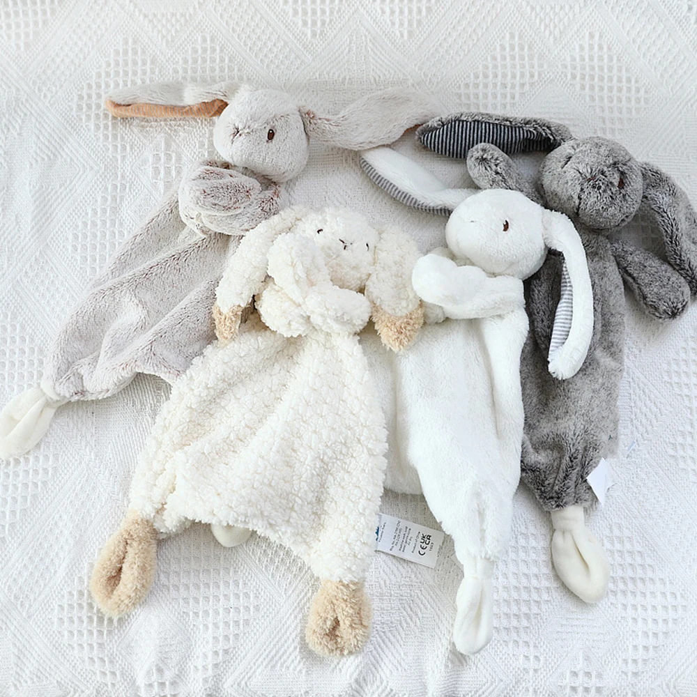 Wholesale Newborns Security Bunny Soothe Babies Super Soft Blanket For Kid Baby Comforter