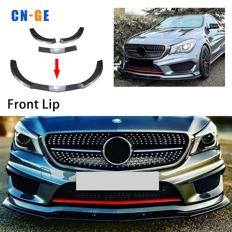 W117 Exterior Accessories Include Front Lip front Fog Lights Bumper Diffuser Spoiler For Mercedes Benz CLA C117 W117 13-18