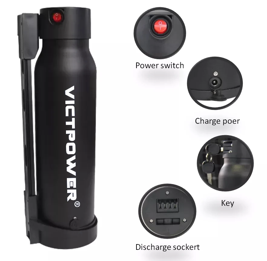 Factory Rechargeable Light wight Mini Bottle E-bike Lithium Battery Pack 36v 7.5Ah for 8Fun BBSHD 500W motor