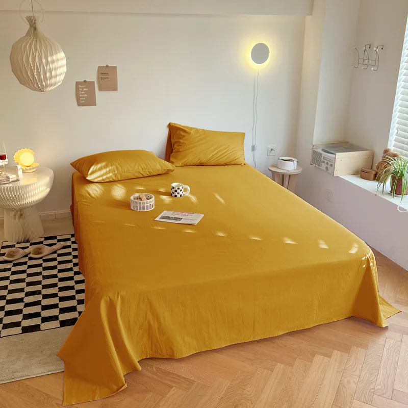 wholesale cheap polyester bedding flat sheet 3pcs bedsheets sets