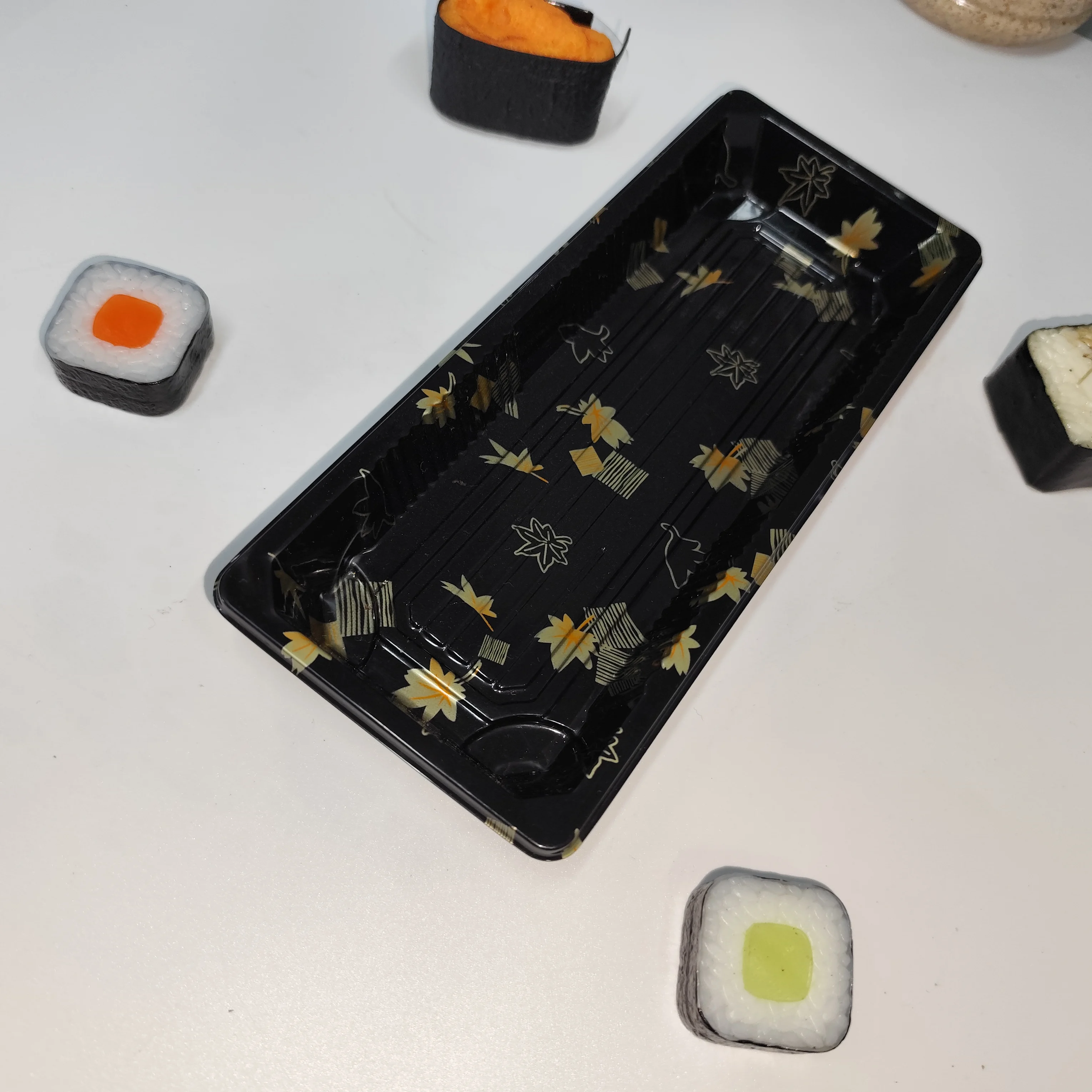 Wholesale High Quality Rectangular Sushi Box Disposable Plastic Sushi Container For Sushi Restaurants And Supermarkets