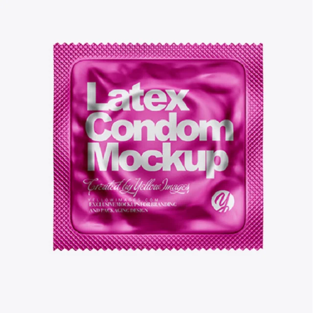 Plastic Foil Material Custom Condom Packaging with Printing