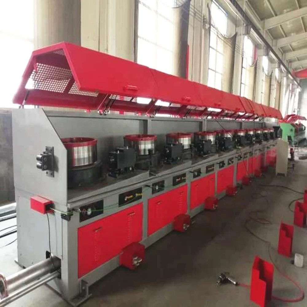 High Performance Automatic Straight Steel Wire Drawing Machine New Condition Core Components Motor Bearing Construction