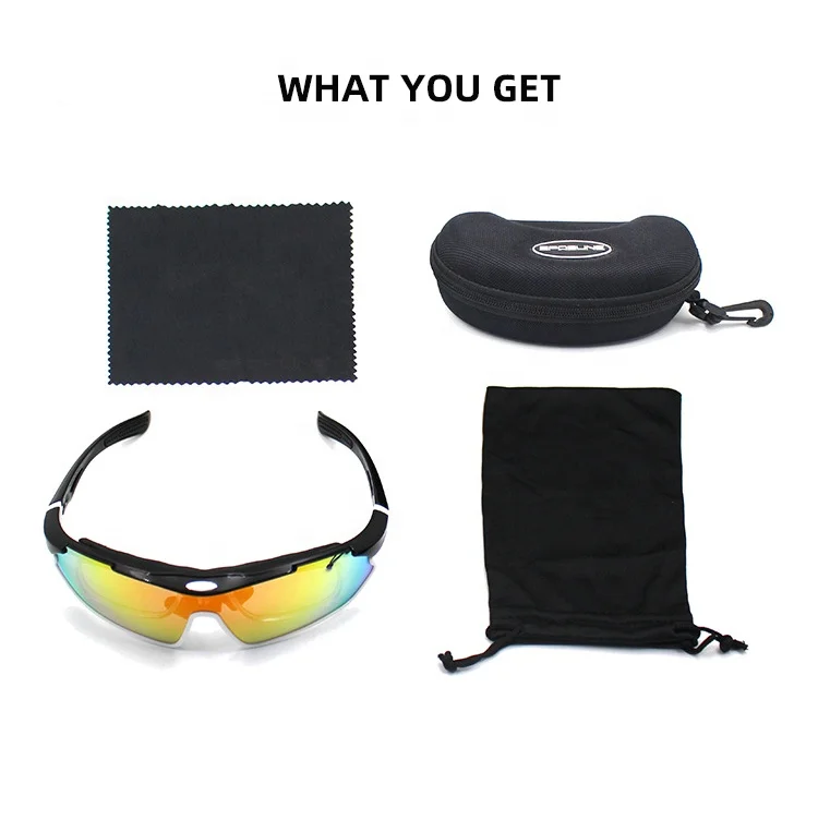 REYGEAK Outdoor Sport Bicycle Cycling Climbing Glasses UV Protection Full-frame Polarized Sunglasses