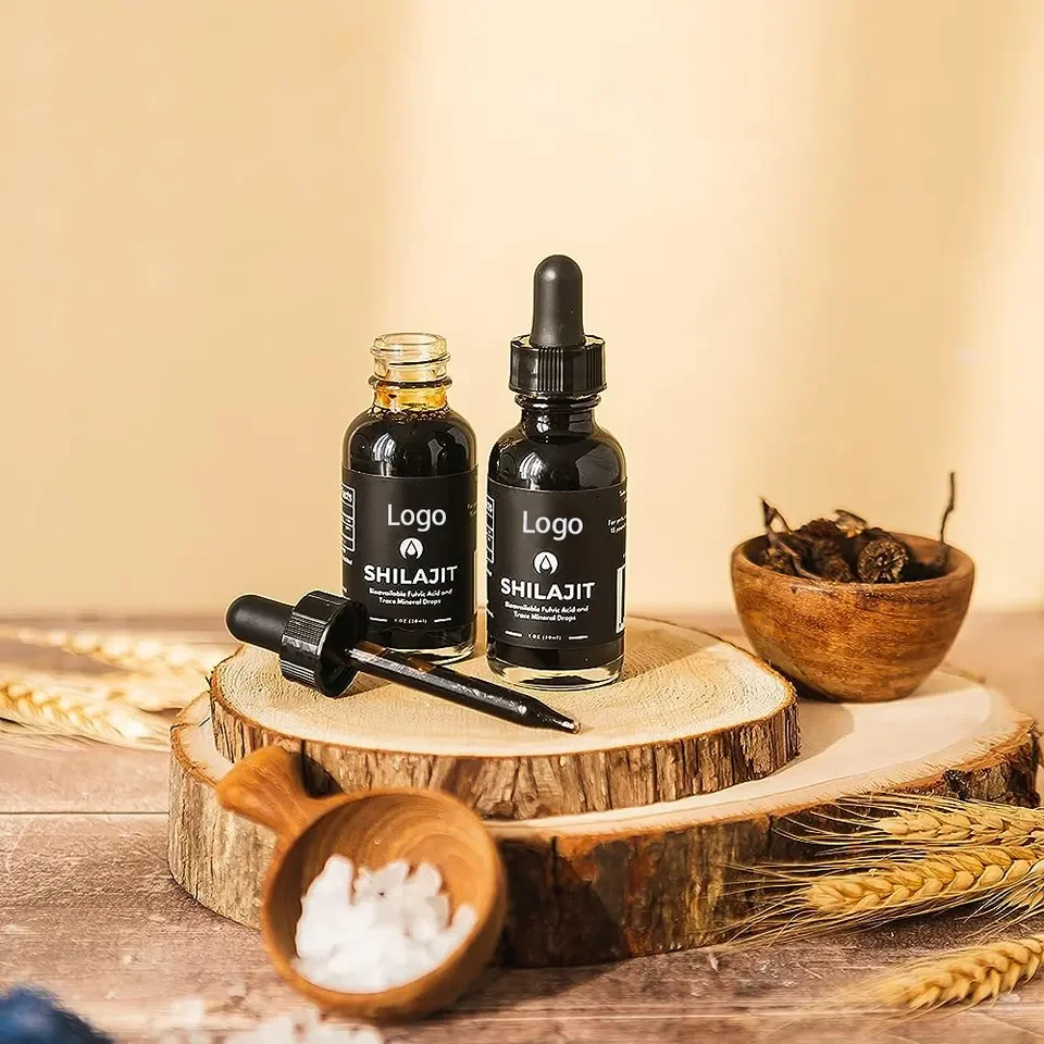 Biocaro Discount Price Nature Purified Shilajit Drops Fulvic Acid shilajit extract resin pure himalayan Shilajit Liquid