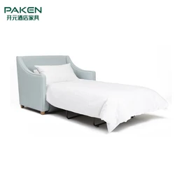 Modern Living Room Furniture Single Red Sofa Bed  Low Prices Wooden Hotel Fabric Sofa Beds