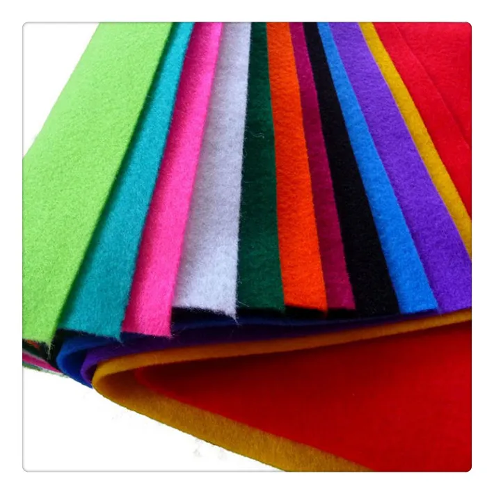 Мягкие войлочные листы нетканые цветные ткани смешанные цвета толстые шерстяные для изготовления